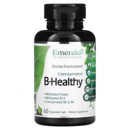 Emerald Laboratories, "Будь здоров с витамином B", CoEnzymated,  комплекс с коэнзимами, 60 вегетарианских капсул