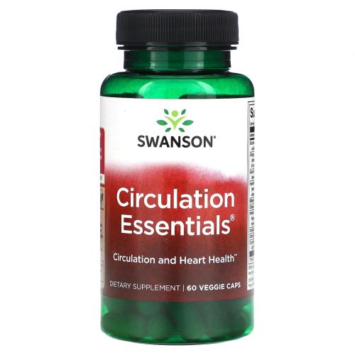 Swanson, Circulation Essentials, 60 растительных капсул