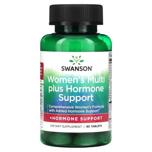 Swanson, Multi Plus Hormone Support для женщин, 90 таблеток