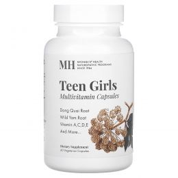 Michael's Naturopathic, Мультивитамины для девочек-подростков, 60 вегетарианских капсул