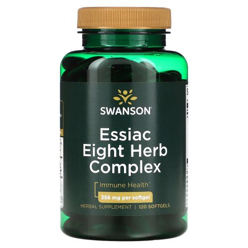Swanson, Essiac Eight Herb Complex, 356 мг, 120 мягких таблеток