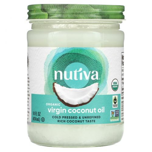 Nutiva, Органический суперпродукт, кокосовое масло, Virgin, 15 жидкой унции (444 мл)