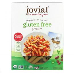 Jovial, Коричневая рисовая паста, Penne Rigate, органический продукт, 12 унций (340 г)