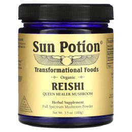 Sun Potion, Organic Reishi Powder, 3.5 oz (100 g)