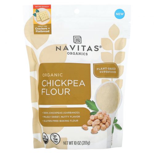 Navitas Organics, Органическая мука из нута, 283 г (10 унций)