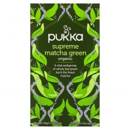 Pukka Herbs, Supreme Matcha Green, 20 Green Tea Sachets - 1.05 oz (30 g) Each