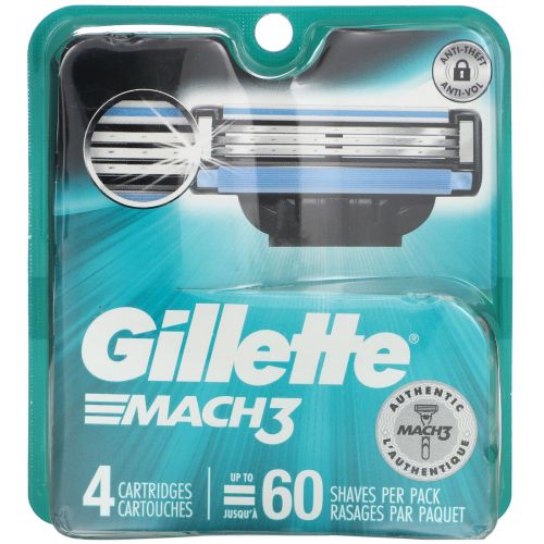 Gillette mach3 power сменные кассеты для бритья 4шт