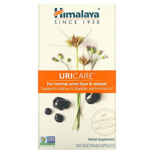 Himalaya Herbal Healthcare, UriCare, для поддержки почек, 240 вегетарианских капсул