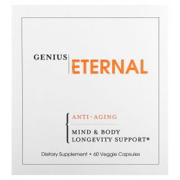 The Genius Brand, Eternal, антивозрастное средство, 60 растительных капсул