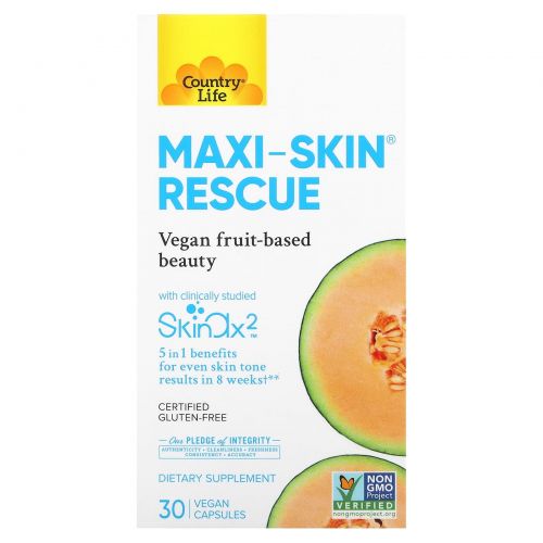 Country Life, Maxi-Skin Rescue, 30 капсул