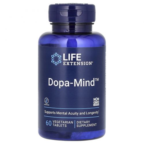 Life Extension, Dopa-Mind, 60 вегетарианских таблеток