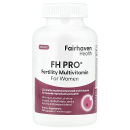 Fairhaven Health, FH Pro for Women, Clinical-Grade Fertility Supplement, 180 Capsules