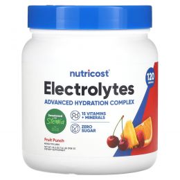 Nutricost, электролиты, фруктовый пунш, 708 г (25,3 унции)