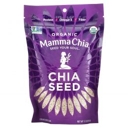 Mamma Chia, Органические белые семена чиа, 12 унций (340 г)