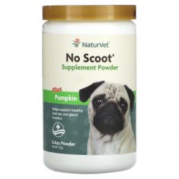 NaturVet, Добавка No Scoot в порошке с тыквой, 155 г (5,4 унции)