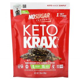 No Sugar Company, Keto Krax, темный шоколад, миндаль и морская соль, 200 г (7,05 унции)