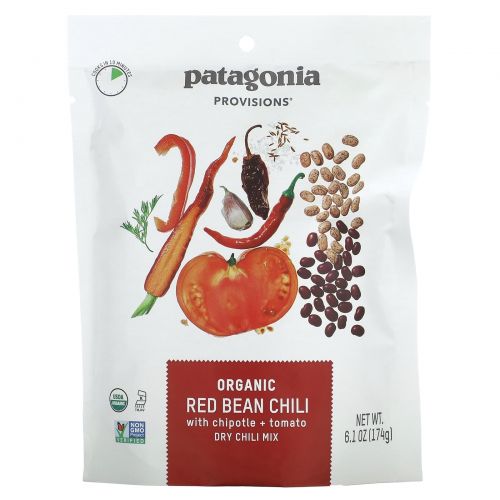 Patagonia Provisions, Органический перец чили из красной фасоли, с чипотле и томатом, 174 г (6,1 унции)
