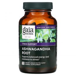 Gaia Herbs, Ashwagandha Root, 120 Vegan Liquid Phyto-Caps