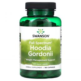 Swanson, Full Spectrum Hoodia Gordonii, 400 мг, 180 капсул