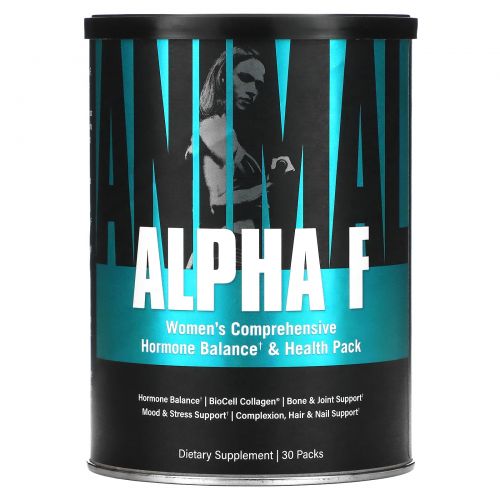 Universal Nutrition, Alpha F, Women's Comprehensive Hormone Balance & Health Pack, 30 Packs