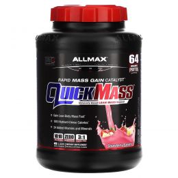 ALLMAX Nutrition, Quick Mass, Rapid Mass Gain Catalyst, Strawberry-Banana, 6 lbs (2.72 kg)