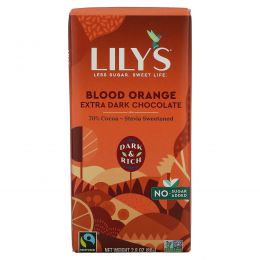 Lily's Sweets, 70% Dark Chocolate, Blood Orange, 2.8 oz (80g)