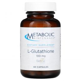 Metabolic Maintenance, L-Glutathione, 100 mg, 60 Capsules