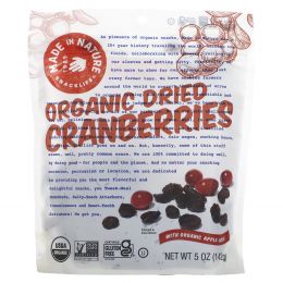 Made in Nature, Organic Cranberries Ripe & Ready Supersnacks, 5 oz (142 g)