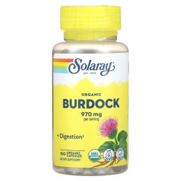 Solaray, Organically Grown Burdock, 485 mg, 100 VegCaps