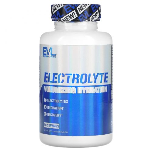 EVLution Nutrition, Электролит для увеличения объема и увлажнения, 60 таблеток