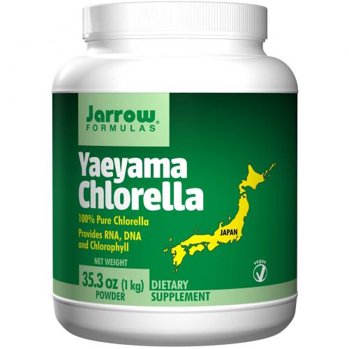 Jarrow Formulas, Хлорелла Yaeyam, порошок 35,3 унции (1 кг)