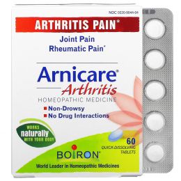 Boiron, Arnicare, при артрите, 60 быстрорастворимых таблеток