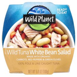 Wild Planet, Wild Tuna White Bean Salad, 5.6 oz (160 g)