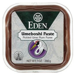 Eden Foods, Selected, Умебоши Паста, Пюре из Маринованных Слив 7 унции (200 г)