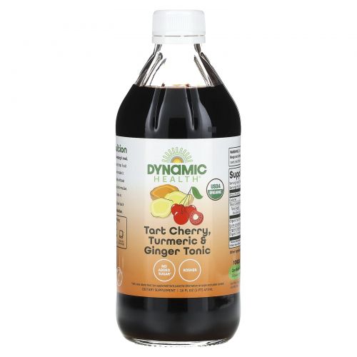 Dynamic Health, Tart Cherry, тоник с куркумой и имбирем, 473 мл (16 жидк. Унций)