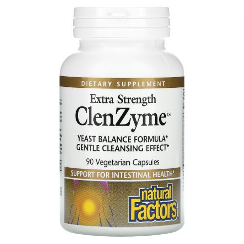 Natural Factors, Extra Strength ClenZyme, 90 Vegetarian Capsules