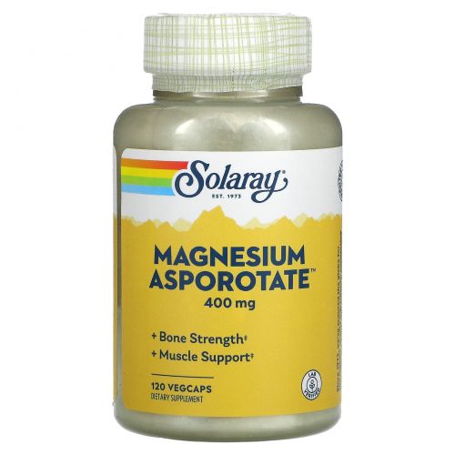 Solaray, Magnesium Asporotate, 120 вегетарианских капсул