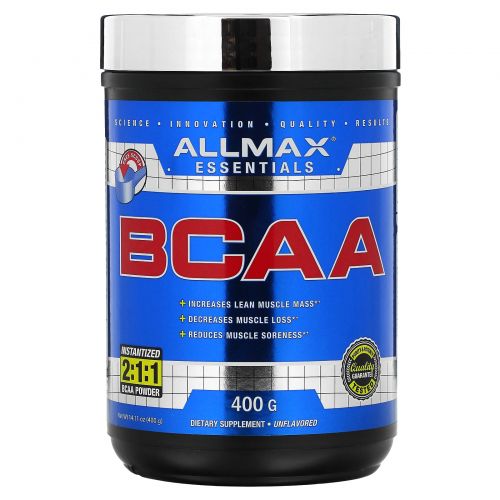 ALLMAX Nutrition, 100% Pure Micronized BCAA, Japanese-Grade Branched Chain Amino Acids, Gluten-Free, 80 Servings, 400 g