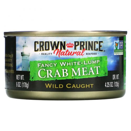 Crown Prince Natural, Симпатичное крабовое мясо белыми комками, 6 унций (170 г)