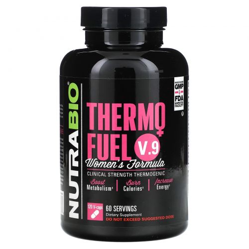 NutraBio Labs, ThermoFuel V.9 Women's Formula, 120 Vegetable Capsules