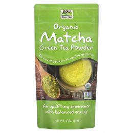 Now Foods, Real Tea, Organic Matcha Green Tea Powder, 3 oz (85 g)