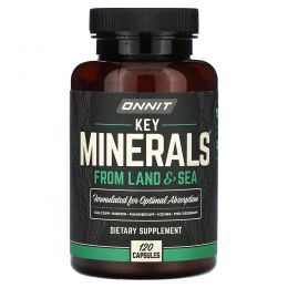 Onnit, Ключевые минералы суши и моря, 120 капсул