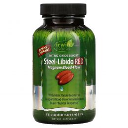 Irwin Naturals, Steel-Libido Red, 75 жидких желатиновых капсул