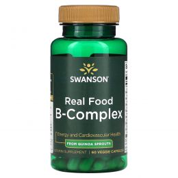 Swanson, Real Food B-Complex, 60 растительных капсул