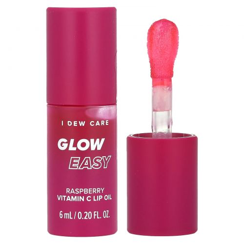 I Dew Care, Glow Easy, масло для губ с витамином C, малина, 6 мл (0,20 жидк. унции)