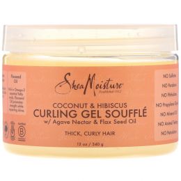 SheaMoisture, Coconut & Hibiscus, Curling Gel Souffle, 12 oz (340 g)