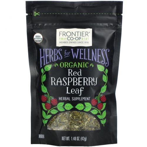 Frontier Natural Products, Organic Red Raspberry Leaf, 1.48 oz (42 g)