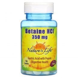 Nature's Life, Betaine HCI, 350 mg, 100 Tablets