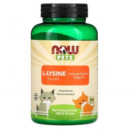 Now Foods, Now Pets, L-лизин для кошек, 8 oz (226,8 г)