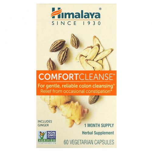 Himalaya, Comfort Cleanse, 60 вегетарианских капсул